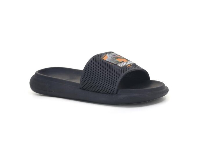 Gezer Patik 15672 Baskılı Erkek Lux Eva Terlik Siyah