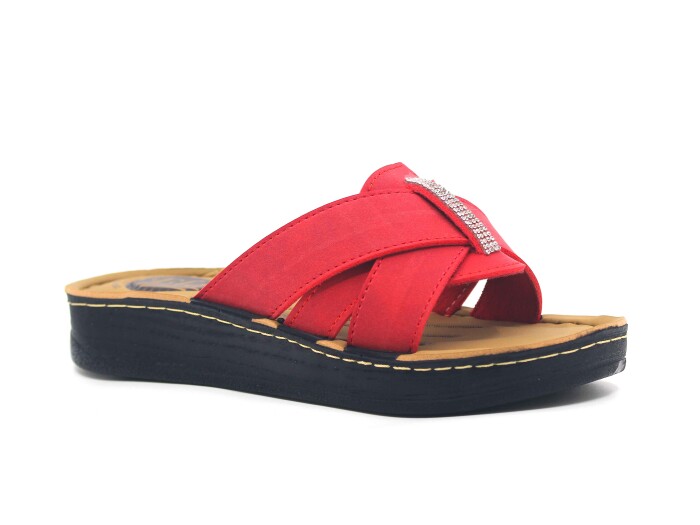 Vizyon Zenne 5814 Pedli Kutulu Günlük Terlik Kırmızı - 1