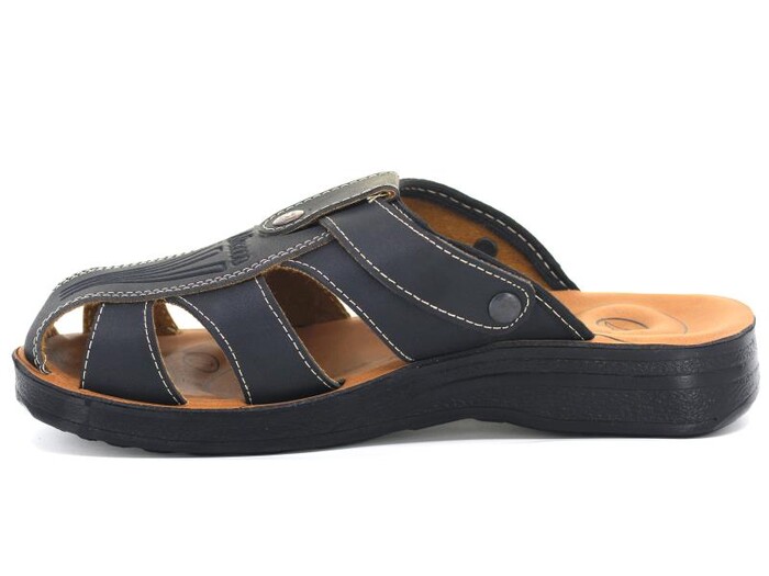 Akım Merdane 901-1 Kapalı Joker Büyük Beden Döngülü Terlik Siyah - Akım (1)