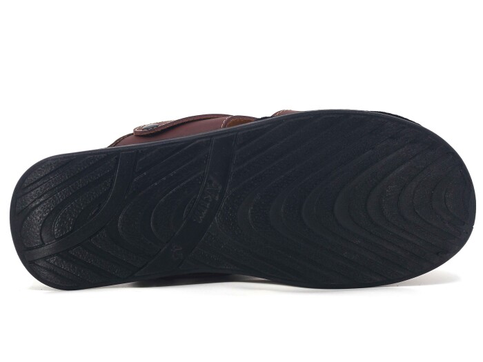 Akım Merdane 903-1 Kapalı Joker XXL Döngülü Terlik Kahve Mat - 3