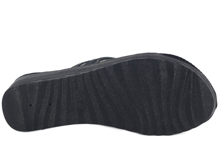 Akım Zenne 426-7 Zilan(2026) Kutulu Günlük Terlik Siyah Kumlu - 3