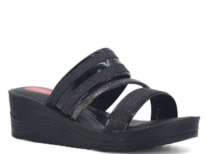 Akım Zenne 426-7 Zilan(2026) Kutulu Günlük Terlik Siyah Kumlu - 1