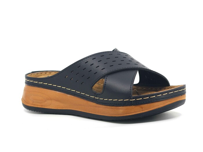 Akım Zenne 463-10 Sırma Kutulu Günlük Terlik Siyah - Akım