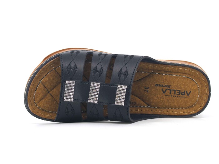 Akım Zenne 463-11 Sırma Kutulu Günlük Terlik Siyah - Akım (1)