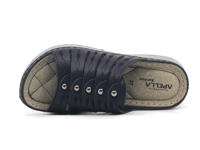 Akım Zenne 463-3 Sırma Kutulu Günlük Terlik Siyah - Akım (1)