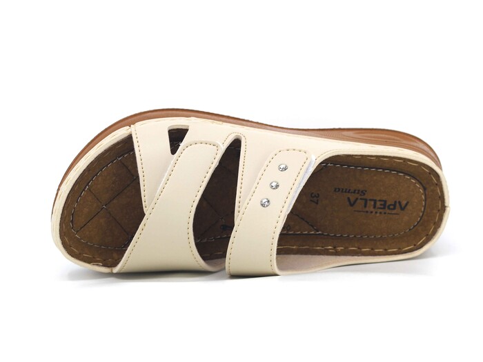 Akım Zenne 463-9 Sırma Kutulu Günlük Terlik Bej - Akım (1)