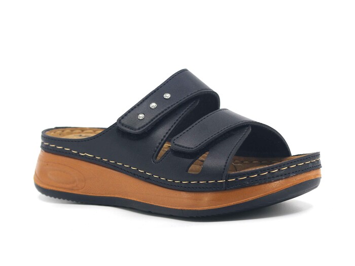 Akım Zenne 463-9 Sırma Kutulu Günlük Terlik Siyah - Akım