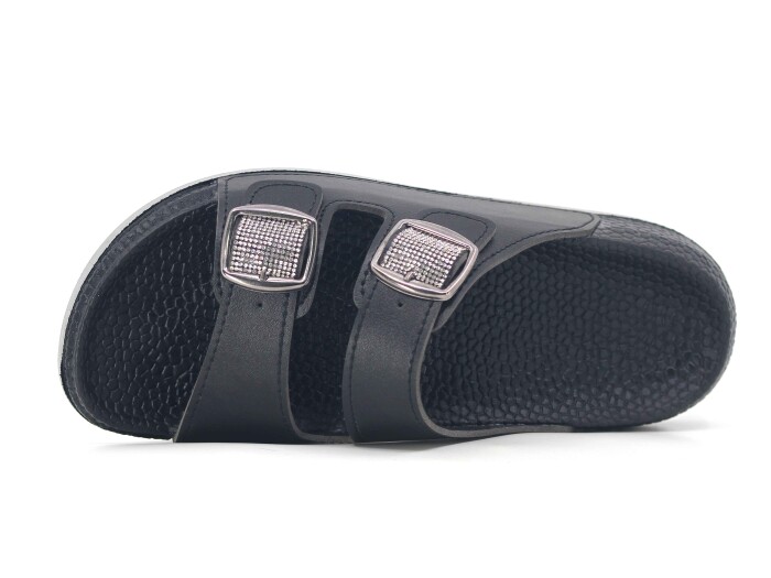 Akım Zenne 490-3 Klass Çift Toka Kutulu Günlük Terlik Siyah - Akım (1)