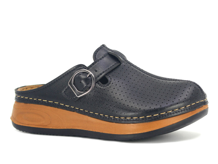 Apella Zenne 500-4 Sırma Kapalı Kutulu Kapalı Terlik Siyah - Apella