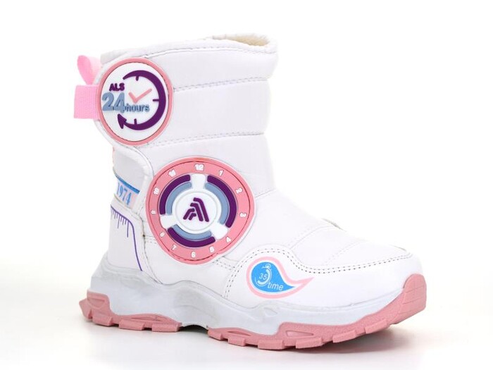 Alessio Filet 2221 Kar Botu Beyaz - Pembe - Alessio