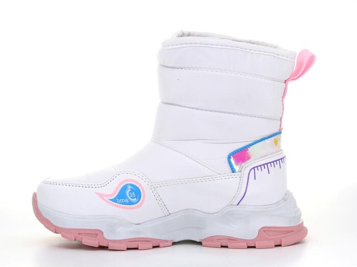 Alessio Filet 2221 Kar Botu Beyaz - Pembe - 2