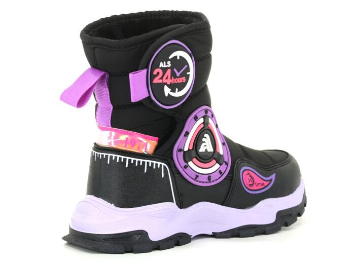 Alessio Filet 2221 Kar Botu Siyah - Lila - 6