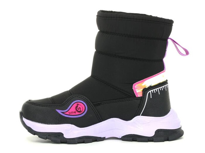 Alessio Filet 2221 Kar Botu Siyah - Lila - 4