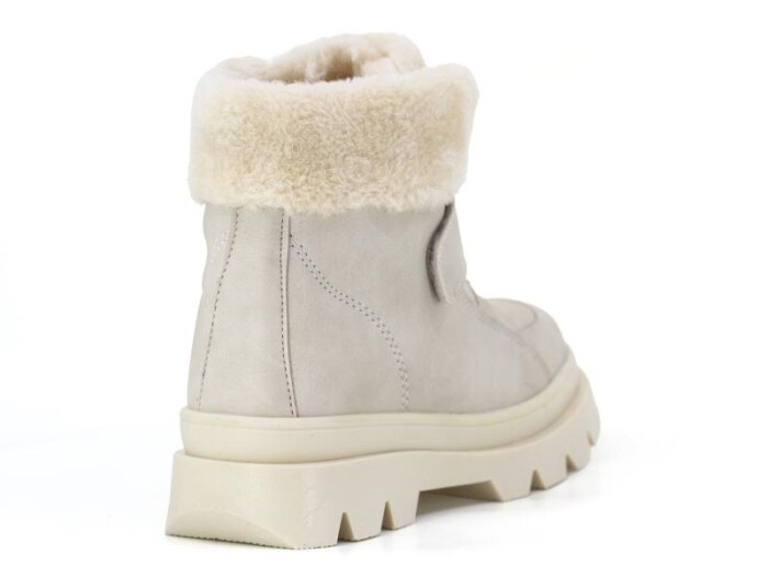 Alessio Filet 2317 Peluşlu Cırtlı Renkli Taban Bot Bej - 3