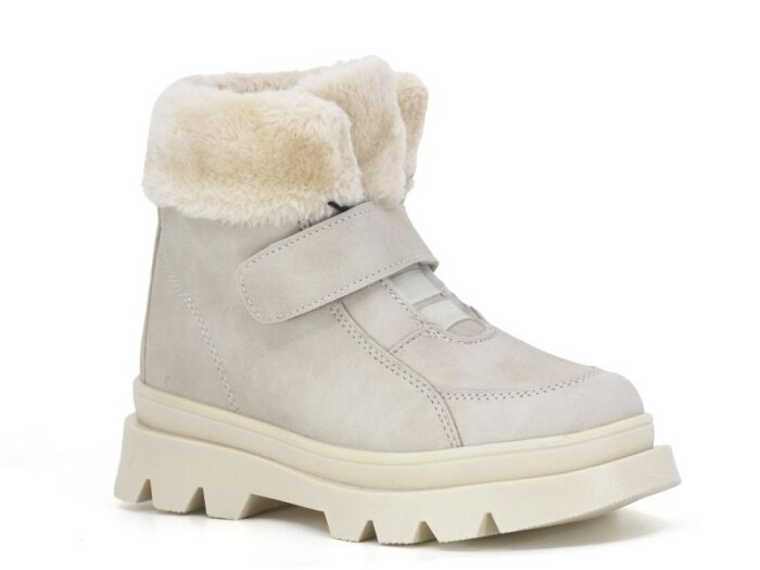 Alessio Filet 2317 Peluşlu Cırtlı Renkli Taban Bot Bej - Alessio