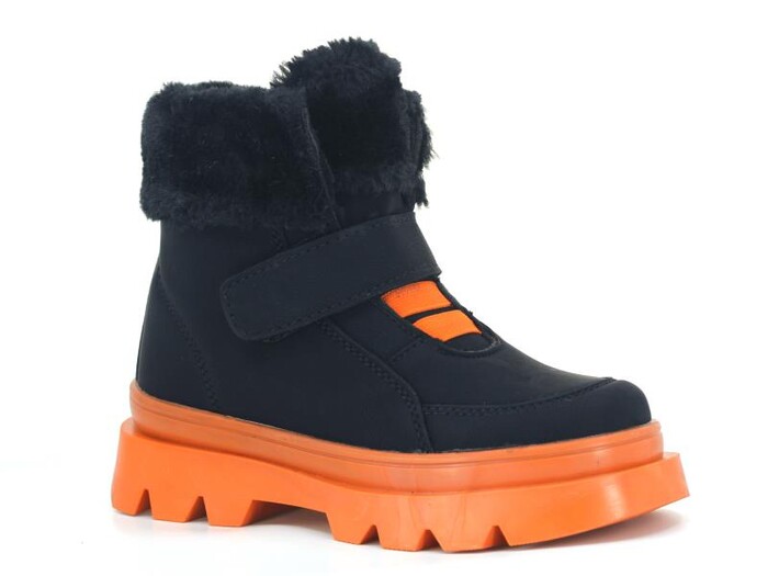 Alessio Filet 2317 Peluşlu Cırtlı Renkli Taban Bot Siyah - Kiremit - Alessio