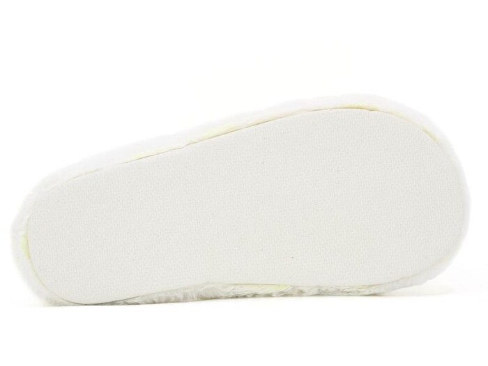 Almina Zenne 2024 Nakışlı Burnu Kapalı Atom Ev Terliği Beyaz - 3