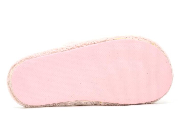 Almina Zenne 2024 Nakışlı Burnu Kapalı Atom Ev Terliği Pudra - 3