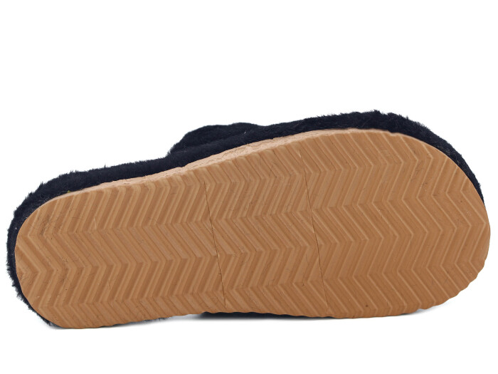 Almina Zenne 2024 Nakışlı Burnu Kapalı Atom Ev Terliği Tavşanlı Siyah - 3