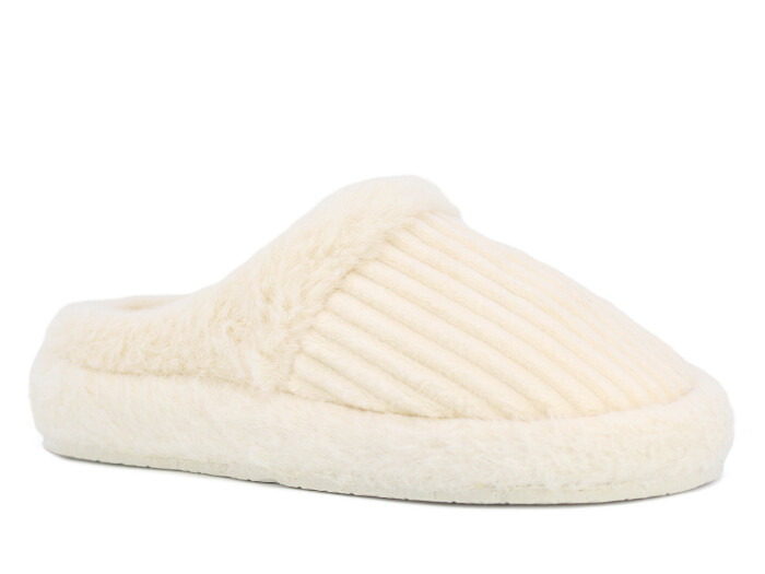 Almina Zenne 2025 Kombin Peluş Kapalı Atom Ev Terliği Ekru - Almina