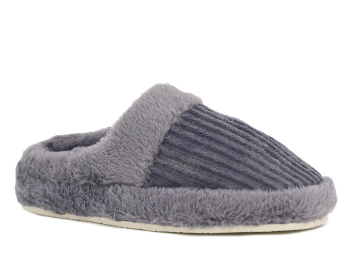 Almina Zenne 2025 Kombin Peluş Kapalı Atom Ev Terliği Gri 