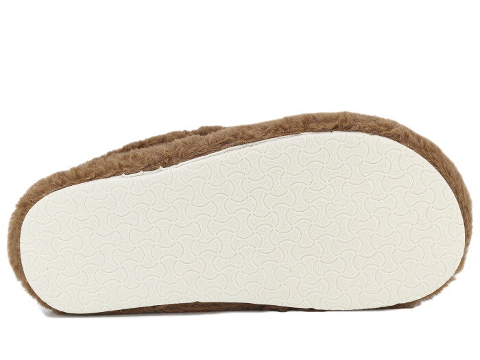 Almina Zenne 2025 Kombin Peluş Kapalı Atom Ev Terliği Kahve - 3