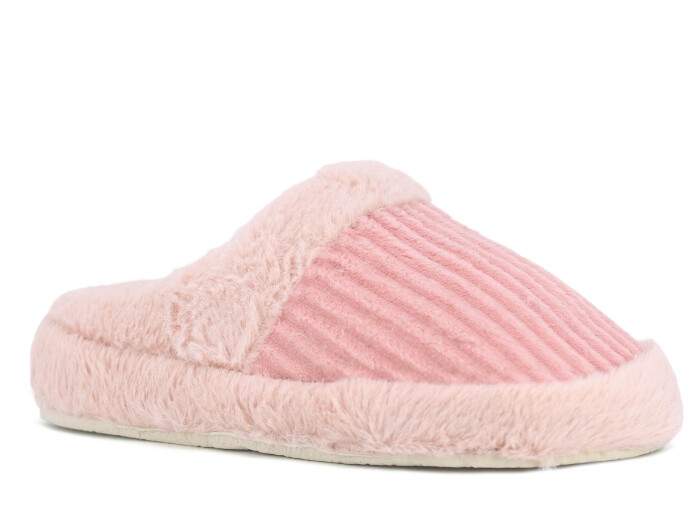 Almina Zenne 2025 Kombin Peluş Kapalı Atom Ev Terliği Pembe - 1