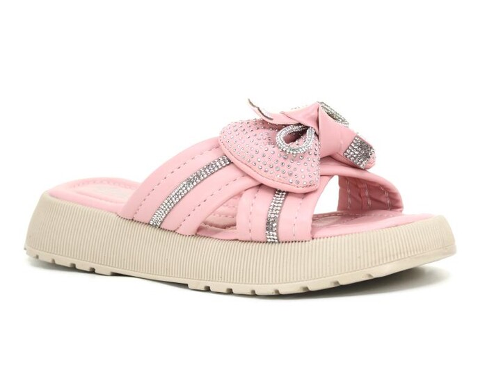 Almira Zenne T13 Fiyonklu Taşlı Kutulu Günlük Terlik Pudra - Almira