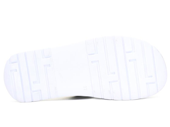 Almira Zenne T18 Çapraz Taşlı Kutulu Günlük Terlik Beyaz - Thumbnail