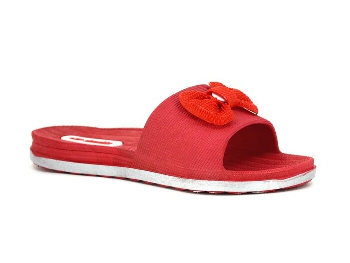 Altınyıldız Zenne Fiyonklu Poşetli Kaydırmaz Terlik Kırmızı - 1