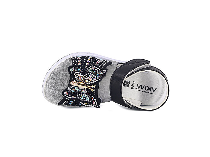 Apella Bebe 120-2 Popit Kız Sandalet Siyah - Apella (1)