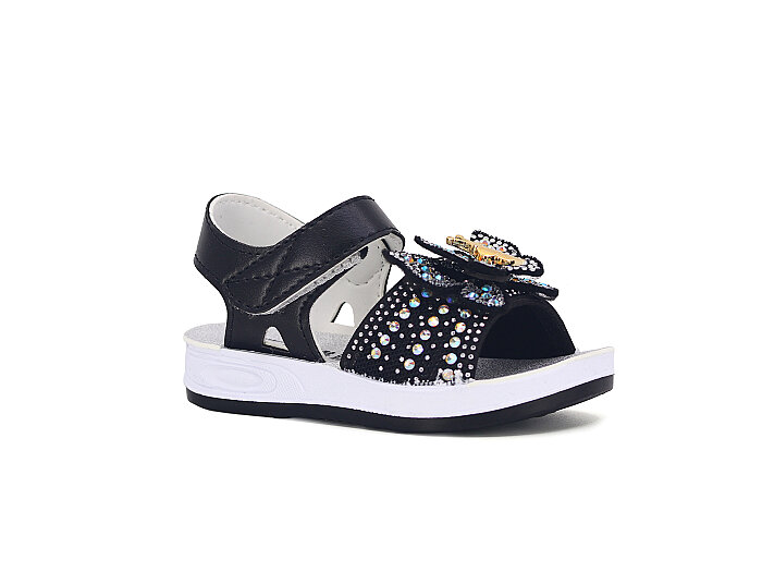 Apella Bebe 120-2 Popit Kız Sandalet Siyah - Apella