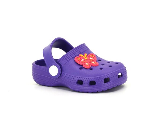 Apella Bebe E100-2 Eva Tek Etiketli (22-25) Cross Terlik Mor - Apella