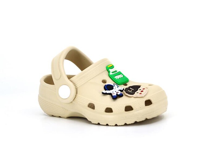 Apella Bebe E100-3 Eva Üç Etiketli Cross Terlik Bej - 1