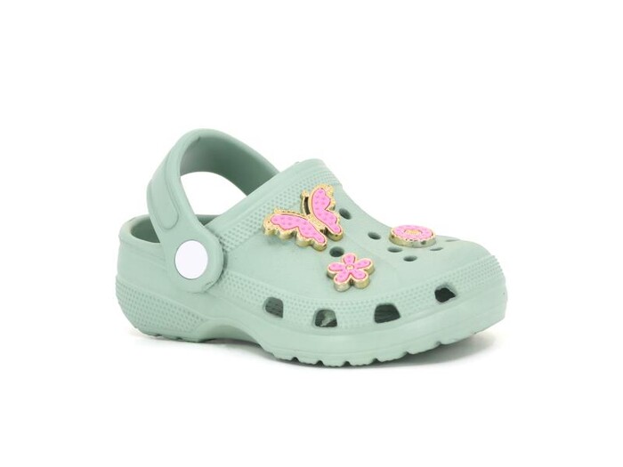 Apella Bebe E100-3 Eva Üç Etiketli Cross Terlik Taşlı Çağla Yeşili - 1