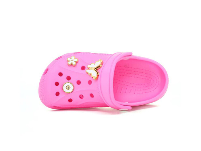 Apella Bebe E100-3 Eva Üç Etiketli Cross Terlik Taşlı Fuşya - Apella (1)