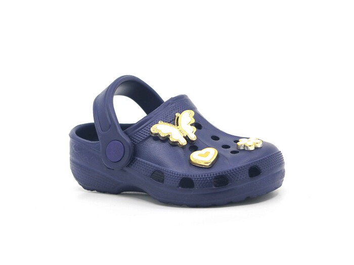 Apella Bebe E100-3 Eva Üç Etiketli Cross Terlik Taşlı Lacivert 