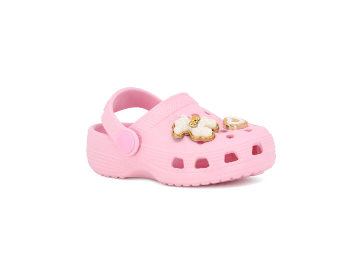 Apella Bebe E100-3 İlkadım Eva Cross Terlik Taşlı Açık Pembe - 1