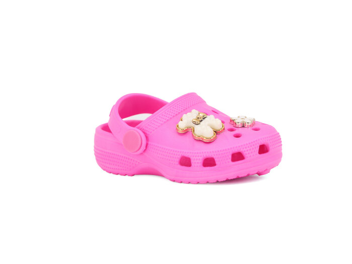 Apella Bebe E100-3 İlkadım Eva Cross Terlik Taşlı Fuşya - Apella