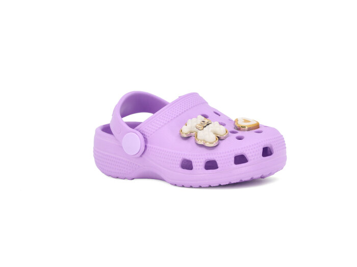 Apella Bebe E100-3 İlkadım Eva Cross Terlik Taşlı Lila 