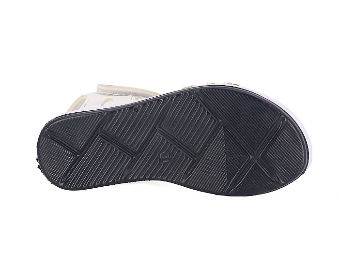 Apella Filet 320-7 Bantlı Boncuklu Popit Kız Sandalet Beyaz - 3