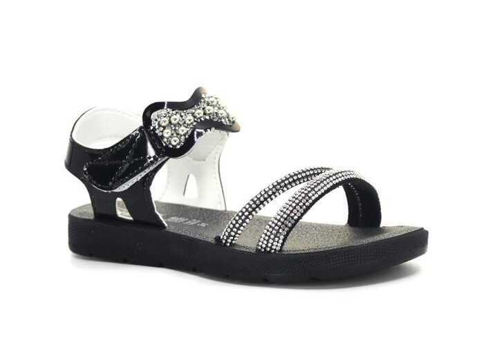 Apella Filet 323-45 Popit Sandalet Siyah - 1