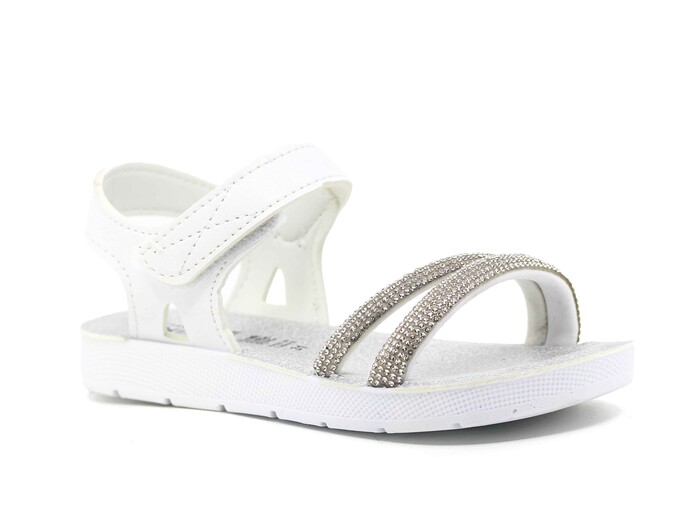 Apella Filet 323-9 Popit Kız Sandalet Beyaz - Apella