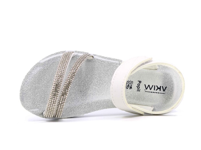 Apella Filet 323-9 Popit Kız Sandalet Beyaz - Apella (1)