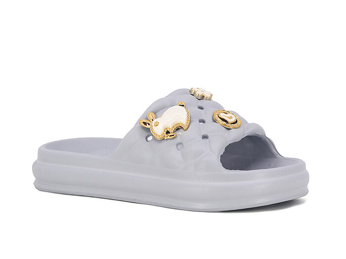 Apella Filet E300-10 Bambu Etiketli Poşetli Lux Eva Terlik Buz Grisi - Apella