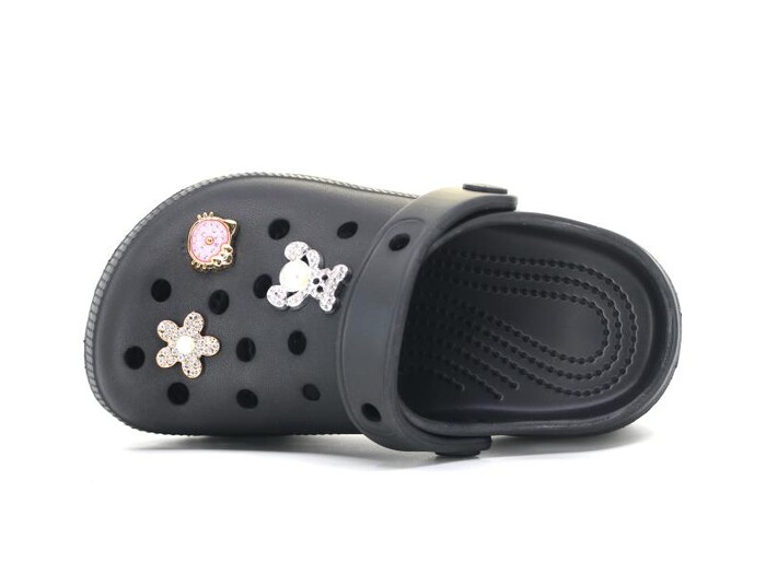 Apella Filet E300-6 Fiesta Taşlı Eva Cross Terlik Siyah - Apella (1)