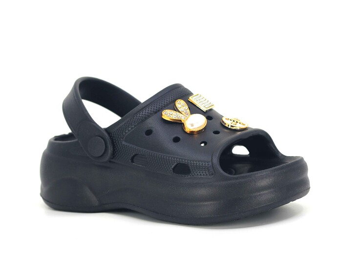 Apella Filet E300-11 Kontes Döngülü Lux Eva Terlik Siyah - Apella