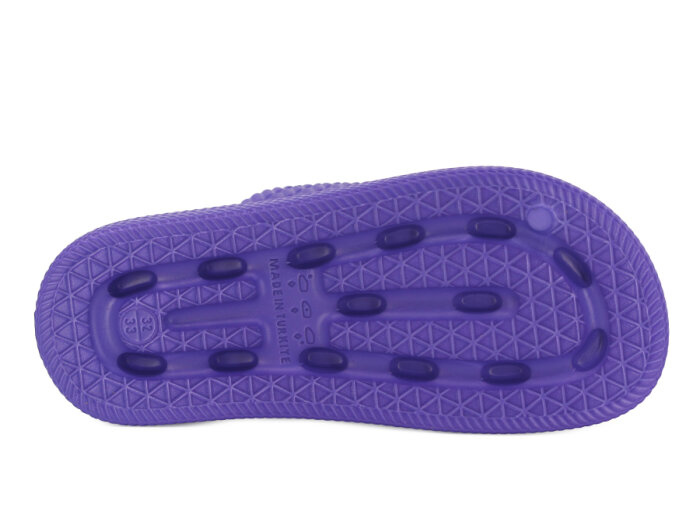 Apella Filet E300-15 Başak Örgülü Taşlı Lux Eva Terlik Mor - 3