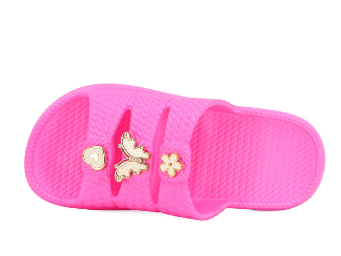 Apella Filet E300-15 Başak Örgülü Taşlı Lux Eva Terlik Taşlı Fuşya - Apella (1)