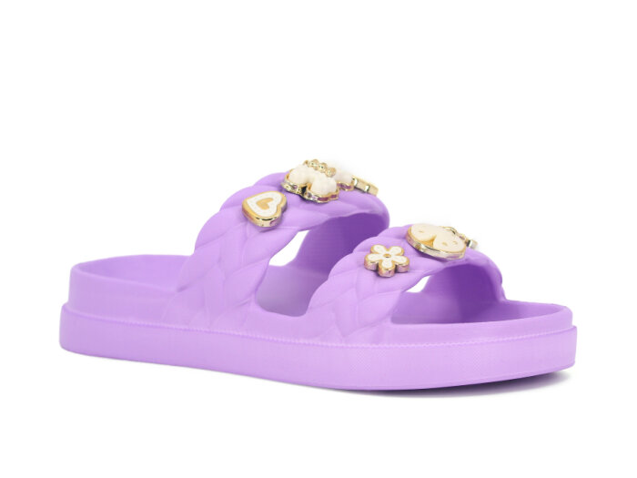 Apella Filet E300-22 Karmen Lux Eva Terlik Taşlı Lila - 1